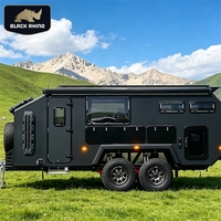 Caravane tout-terrain légère, remorque de voyage, caravane tractable, remorque de camping pour aventures en plein air 4x4