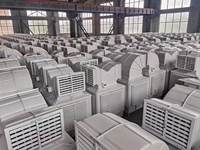Refroidisseur d'air évaporatif industriel à moteur AC à fréquence fixe 2,2 kW 220 V/380 V, petit réservoir d'eau, montage mural/fenêtre pour 130-160 m²