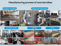 Vélo elliptique de fitness à résistance magnétique avec logo personnalisé, prix d'usine, équipement de fitness à domicile