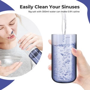 2024 Venta caliente irrigación <span class=keywords><strong>Nasal</strong></span> System-300ml 10oz botella de lavado <span class=keywords><strong>Nasal</strong></span> enjuague sinusal, enjuague a presión Neti Pot, sin Bpa para adultos y niños - Product Image 5