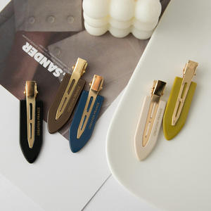 <span class=keywords><strong>Yuxi</strong></span> personnalisé haut de gamme femmes acétate épingles à cheveux élégant bec de canard bord pinces à cheveux Ins Style à la mode sans Trace maquillage quotidien - Product Image 5