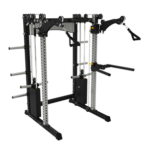 Đa chức năng huấn luyện viên Smith điện Rack | Heavy Duty sức mạnh thiết bị đào tạo cho phòng tập thể dục nhà | Cáp có thể điều chỉnh hệ thống ròng rọc - Product Image 5