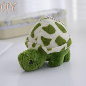 QY 10cm Herbe Tortue En Peluche Porte-clés Doux Animal En Peluche Sac Charme Mini Dessin Animé Tortue Pendentif Aquarium - Product Image 6