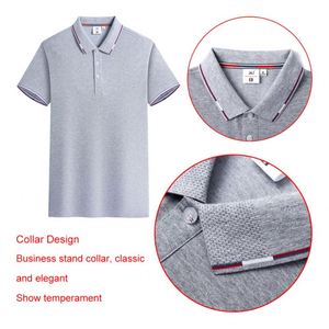 Design Men Polo Shirt Workwear Uniform Summer Light Smooth Breathable Short Sleeve Quick Dry Golf Shirt Custom Logo Pattern - Product Image 3
