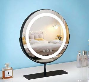Espejo de Maquillaje con Luz LED de Escritorio, Espejo Giratorio Recargable, Espejo Inteligente con Luz de Relleno para Dormitorio, Famoso en Internet - Product Image 3