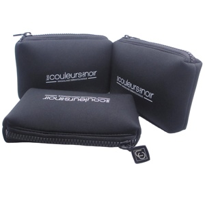 Recycled Cheap Natural Color Custom logo Print Neoprene Zipper Cosmetic Bag Makeup <b>Toiletry</b> Bag - Product Image 2
