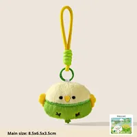 Porte-clés en peluche Kawaii en forme d'oiseau de dessin animé, écologique, doux, avec cordon, breloque pour sac à dos, cadeau créatif, vente en gros
