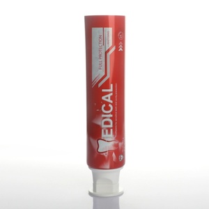 Vente en gros de tubes cosmétiques personnalisés en aluminium/plastique de 100 ml, tubes de dentifrice - Product Image 6