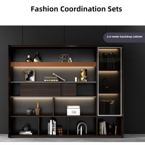 Escritorio <span class=keywords><strong>de</strong></span> Oficina Moderno y Lujoso Personalizado para CEO, Uso Doméstico, Caja Multimedia Oculta, Cerradura <span class=keywords><strong>de</strong></span> 3 Dígitos, Diseño Geométrico Elegante, Ejecutivo, Gerente - Product Image 4