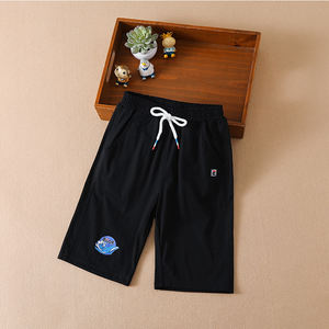 Shorts de sport en coton pour garçons, vente en gros, personnalisables, pour tout-petits, enfants, bébés, décontractés, tissés, unis, imprimés, maintien moyen 500 156 - Product Image 3