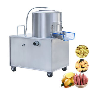 เครื่องปอกมันฝรั่งอัตโนมัติเชิงพาณิชย์ อุปกรณ์ทำความสะอาดผักพร้อมฟังก์ชั่นการล้าง เครื่องปอกผลไม้และผัก - Product Image 5