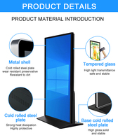 Pantalla LCD Táctil Vertical de 65/75/85 Pulgadas para Publicidad en Interiores, Kiosco de Señalización Digital y Tótem