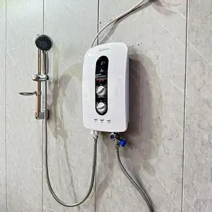 5500w מים חמים מהיר חימום מים חשמליים מקלחת עם משאבת מגבר מלון ומשק בית