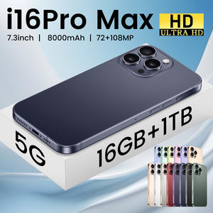 I16ใหม่ล่าสุดสมาร์ทโฟน Pro 5G ดีคาคอร์16GB 1TB 7.3 "กล้อง108MP HD 65W ชาร์จเร็ว Snapdragon 800 SERIES แอนดรอยด์14 - Product Image 6