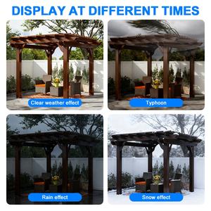SUNTO <span class=keywords><strong>Pergola</strong></span> da Giardino e Balcone con Staffe, Gazebo da Esterno per Patio, Protezione Solare e Pioggia, Retrattile, Eco-Friendly, Verniciato a Polvere, 3x4m - Product Image 5