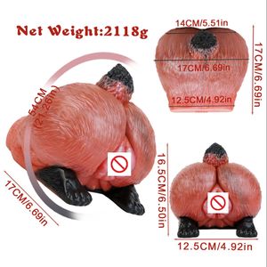 كأس استمناء واقعي للرجال بتصميم مؤخرة كبيرة، لعبة جنسية شرجية من مادة TPE مع كأس شفط، أداة استمناء للذكور - Product Image 2