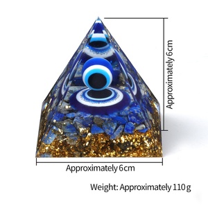 Œil du Diable Pierre de Sérénité 6cm Ornements Énergétiques Approvisionnement Transfrontalier Artisanat en Cristal Pyramidal - Product Image 5