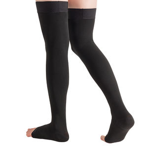 Uyluk yüksek sıkıştırma çorap anti-emblism hortum kadınlar ve erkekler için 20-30 MmHg destek silikon nokta-üst açık ayak çorap - Product Image 4