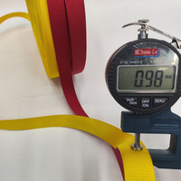 Muestra Gratuita de Cinta de Poliéster de 10-100 mm con Patrón de Cuña, Cinta Tejida para la Fabricación de Bolsos y Prendas, Correa de Nailon de Alta Resistencia en Color Sólido