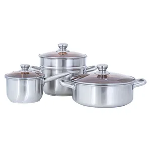 Pot Stainless Steel Kitchen Set Non-Stick Service for Cooking Nonstick Pan Non Stick Pots And Pans Cookware Sets