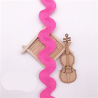 Vente en gros de haute qualité multicolore 2cm Ric Rac ruban Zig Zag garniture pour vêtement personnalisé Rick Rack garniture