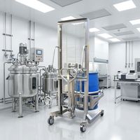 DA40S Basculateur et verseur de fûts hydraulique entièrement en acier inoxydable : Manipulation sanitaire pour les secteurs pharmaceutique et alimentaire