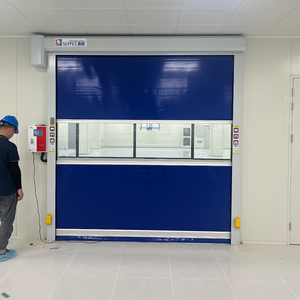 Chất lượng cao tự động tốc độ cao Con lăn cửa công nghiệp con lăn màn trập tốc độ cao cửa Bền PVC cuộn lên cửa - Product Image 4