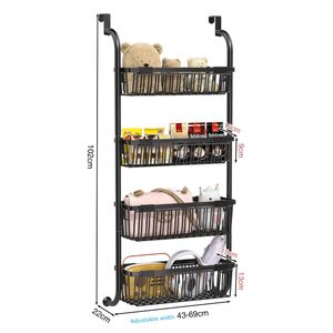 Nuevo Organizador de Almacenamiento Expandible para Cocina y Baño, Estante Metálico para Colgar Sobre la Puerta de la Despensa, para Toallas y Libros - Product Image 6