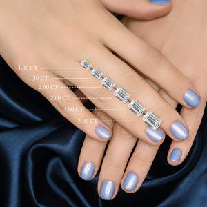 מחיר מפעל במלאי יהלום מעבדה בחיתוך אמרלד במשקל קראט אחד, צבע D, ניקיון VVS, מוסמך IGI, לייצור תכשיטים - Product Image 6