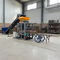 Machine à fabriquer des blocs de béton creux semi-automatique KAIDONG QT4-23A de 6 pouces, machine à fabriquer des pavés, très vendue