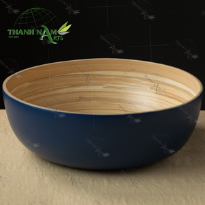 Cuenco de bambú liso respetuoso con el medio ambiente hecho a mano, centro de mesa desechable personalizado para cocina, sala de estar, fiesta, rústico Natural - Product Image 2