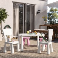 Table d'étude en bois écologique pour enfants Design ergonomique pour les enfants pour l'apprentissage en plein air Style de dessin animé préscolaire