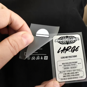 Tùy Chỉnh In Quần Áo Nhãn Tag Nhiệt Báo Chí Chuyển Sticker Cổ Kích Thước In Ấn Logo Sắt May Quần Áo Nhãn - Product Image 1