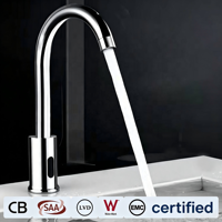 HLK en Stock Robinet Mitigeur Évier Capteur en Acier Inoxydable Vente en Gros, Robinet Automatique Induction Sans Contact pour Salle de Bain