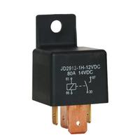 Relais automobile 80A marche/arrêt normalement ouvert 4 broches 5 broches 12V 24V 80Amp SPST Modèle JD2912-1H-12VDC 80A 14VDC 24DC Interrupteurs relais automobiles