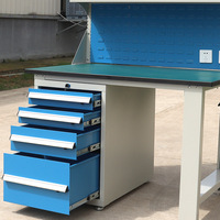 Prix usine garage à outils en acier industriel robuste armoire atelier opération antistatique banc de travail réglable tiroir de table