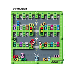 YUCI OEM Giocattoli Labirinto in Legno, Giochi Educativi per Attività di Apprendimento Prescolare, Labirinto Parcheggio, Giocattolo Spaziale per Bambini - Product Image 1