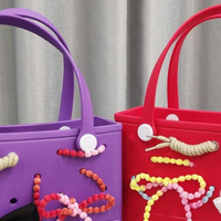 Nouveau trou bricolage fait à la main couleur corde chaîne décorative amovible boucle de chaussure accessoires sac avec trous breloques