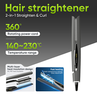 Ensemble complet de coiffure multifonctionnel à LED haute puissance avec affichage numérique, kit d'outils capillaires 5-en-1 pour salon de coiffure et usage domestique