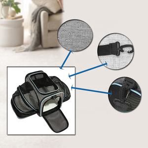 Havayolu onaylı <span class=keywords><strong>Pet</strong></span> kedi taşıyıcı köpek seyahat çantası genişletilebilir taraf Mat ile rahat alan evcil hayvanlar için iki kat alan yaratır - Product Image 4