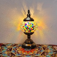 Mosaïque turque bricolage artisanat fait à la main activité de construction de groupe parent-enfant/couple avec lampe de table enfichable alimentation cc