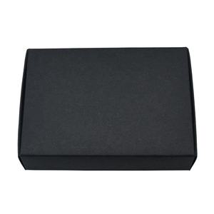 Personalisierte Beidseitig Bedruckte Schwarze Papierbox Maßgefertigte Versandboxen für Kleidung Faltbare Schuhbox - Product Image 5
