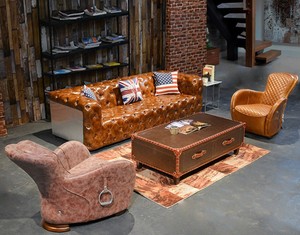 Aviator Retro Industrial Vintage Loft Style Chair Living Roomvintage Industrial Aviator <strong>Sofa</strong> Couch