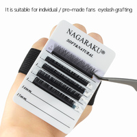 NAGARAKU — support de Palette de cils, Cycle d'extension, 8 lignes, 8mm à 15mm, marquage sur le droit, outils de maquillage