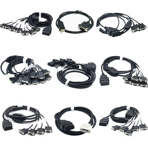 สายเคเบิล OBD ตัวผู้ 8x DB9 ตัวเมีย RS232 แบบหลายพอร์ต สำหรับเชื่อมต่อระบบวินิจฉัยยานยนต์ สายรัดสำหรับการโปรแกรม ECU การทดสอบ CAN Bus - Product Image 3