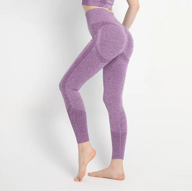 Inli Leggings de fitness taille haute leggings pour femmes sport course pantalons de yoga vêtements d'entraînement sportif haute élasticité