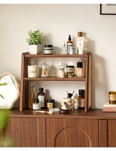 Étagère de rangement en bois massif pour <span class=keywords><strong>machine</strong></span> à café, service à thé, et présentoir de comptoir pour café filtre - Product Image 5