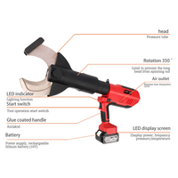 Alat Pemotong Hidrolik Listrik Tenaga Baterai Li-ion 18V 4.0AH Tanpa Kabel Shida 105C 15 Ton Max. Kabel Lapis Baja 95mm Paduan CE