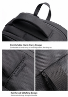 Tas Ransel Oxford Hitam Fashion Unisex Anti Maling Kapasitas Besar Ringan Kompartemen Laptop Pegangan Lembut-Tahan Air
