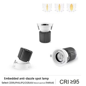 Plafoniera LED <span class=keywords><strong>a</strong></span> Incasso Faretto COB Illuminazione Interna per Hotel e Casa Downlight LED Anti-Riflesso - Product Image 4